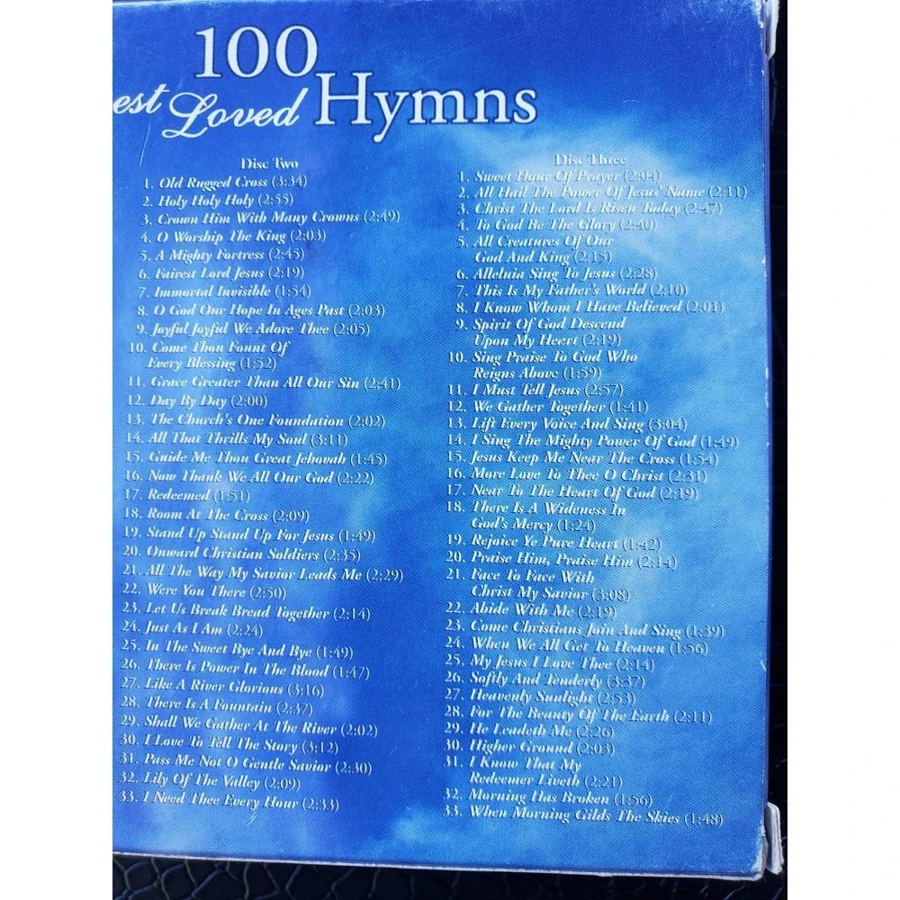 100 Best Loved Hymns 3 Disc Set CD By Various Artists - Very Good - Picture 4 of 13